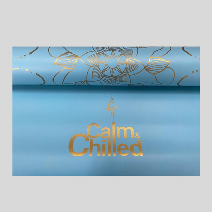 Calm & Chilled Pro Luxe Super Grippy Yoga Mat in Sky Blue